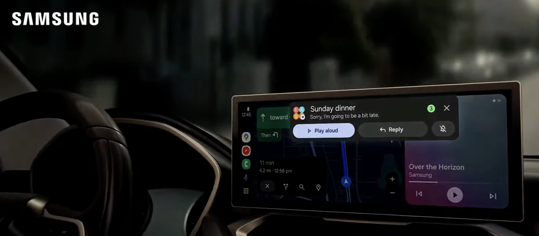 Galaxy AI trên Samsung S24 hỗ trợ trong khi lái xe